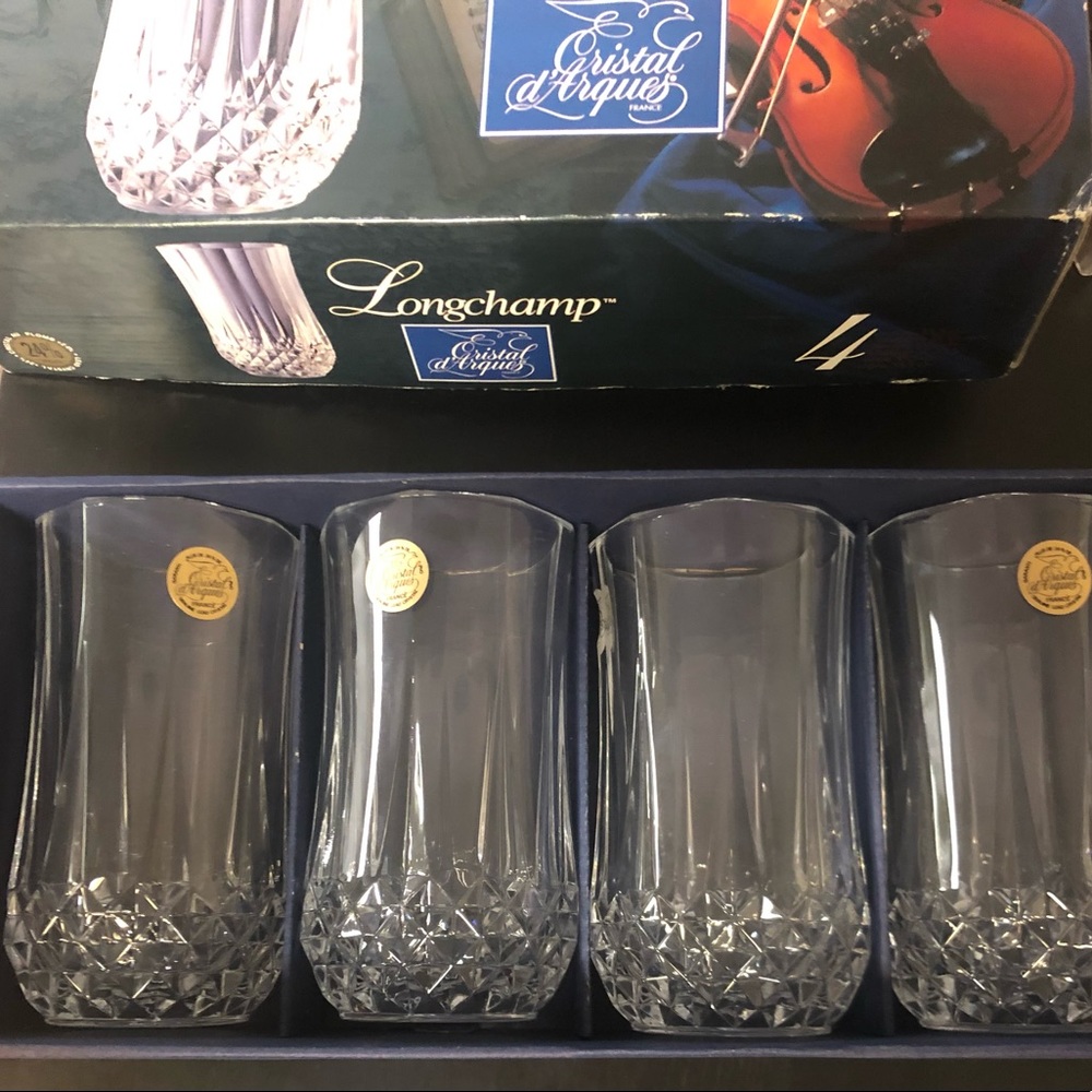 Set of 4 Cristal D'Arques 11.25 oz tumbler